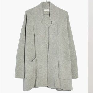 Madewell Spencer sweater duster cardigan in oatmeal